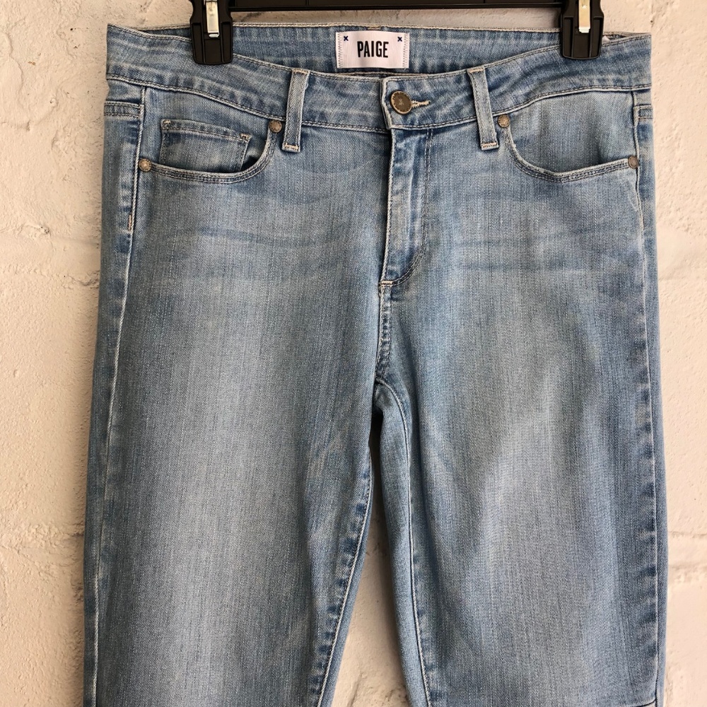 PAIGE  skinny zipper Jeans sz 30 - Picture 6 of 8